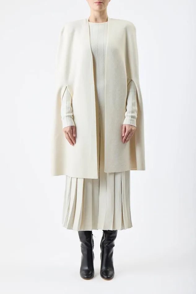 Gabriela Hearst Knitwear Women Eoin Knit Poncho In Ivory Wool