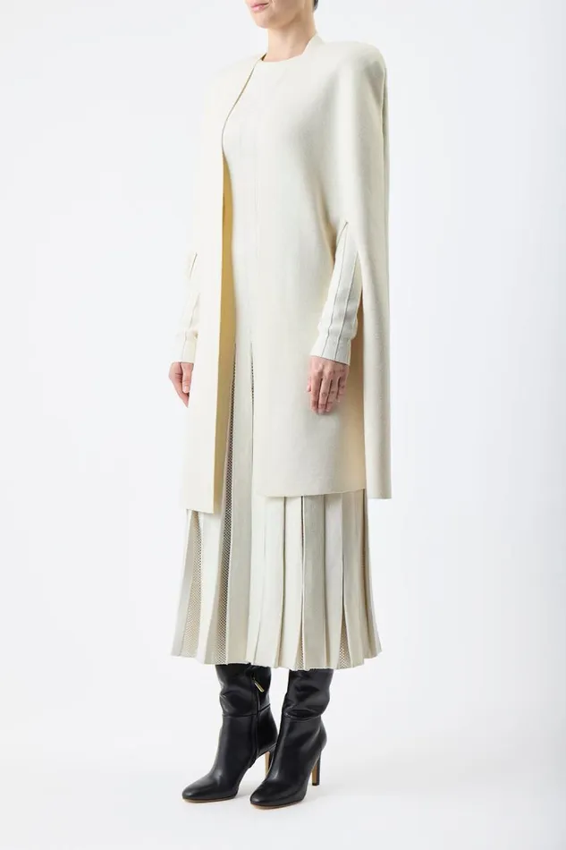 Gabriela Hearst Knitwear Women Eoin Knit Poncho In Ivory Wool