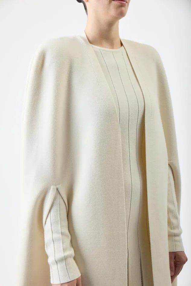Gabriela Hearst Knitwear Women Eoin Knit Poncho In Ivory Wool