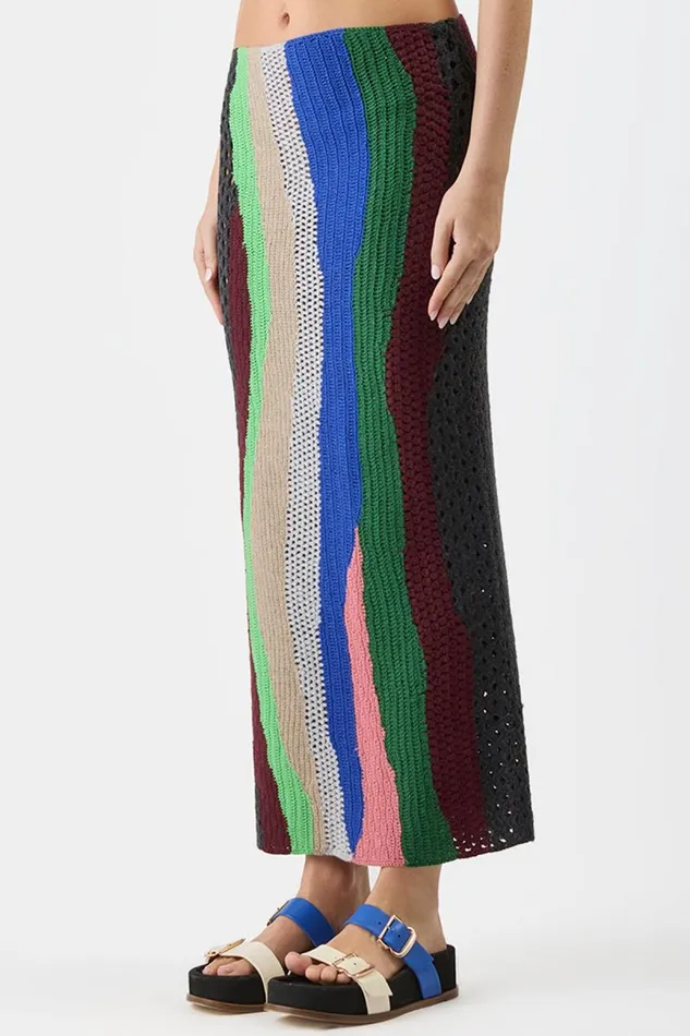 Gabriela Hearst Knitwear Women Fatima Crochet Skirt In Multi Cashmere