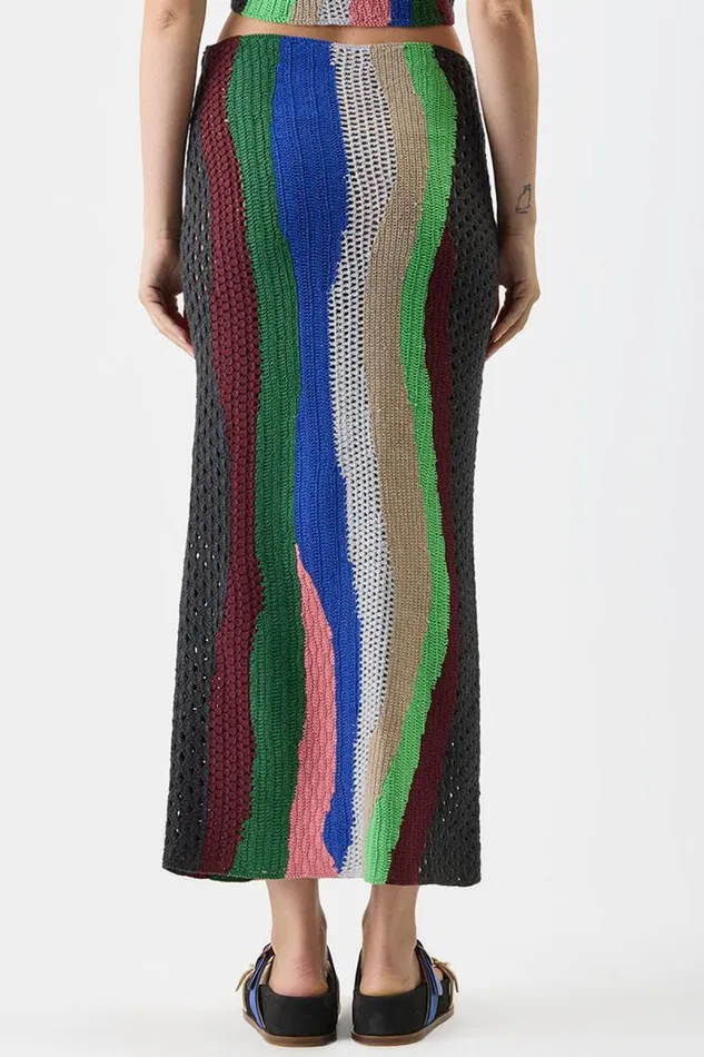 Gabriela Hearst Knitwear Women Fatima Crochet Skirt In Multi Cashmere