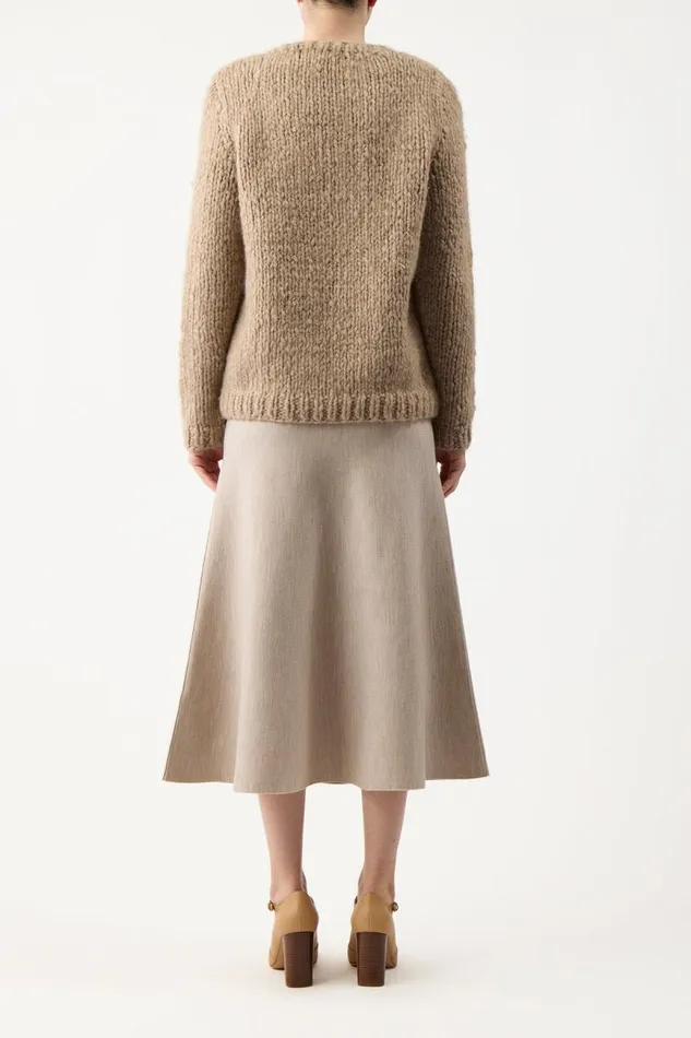 Gabriela Hearst Knitwear Women Lawrence Knit Sweater In Oatmeal Welfat Cashmere