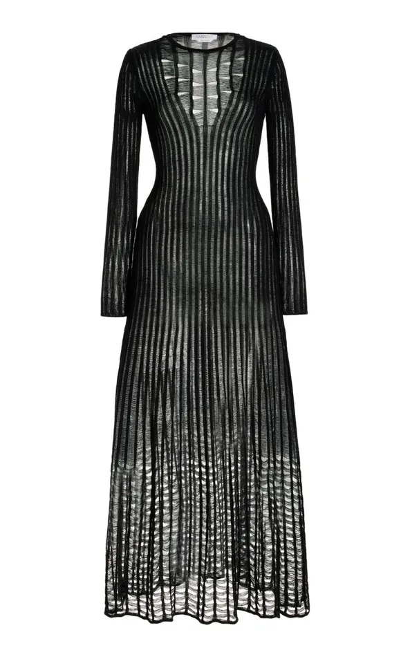 Gabriela Hearst Knitwear Women Maia Knit Dress In Black Shappe Silk