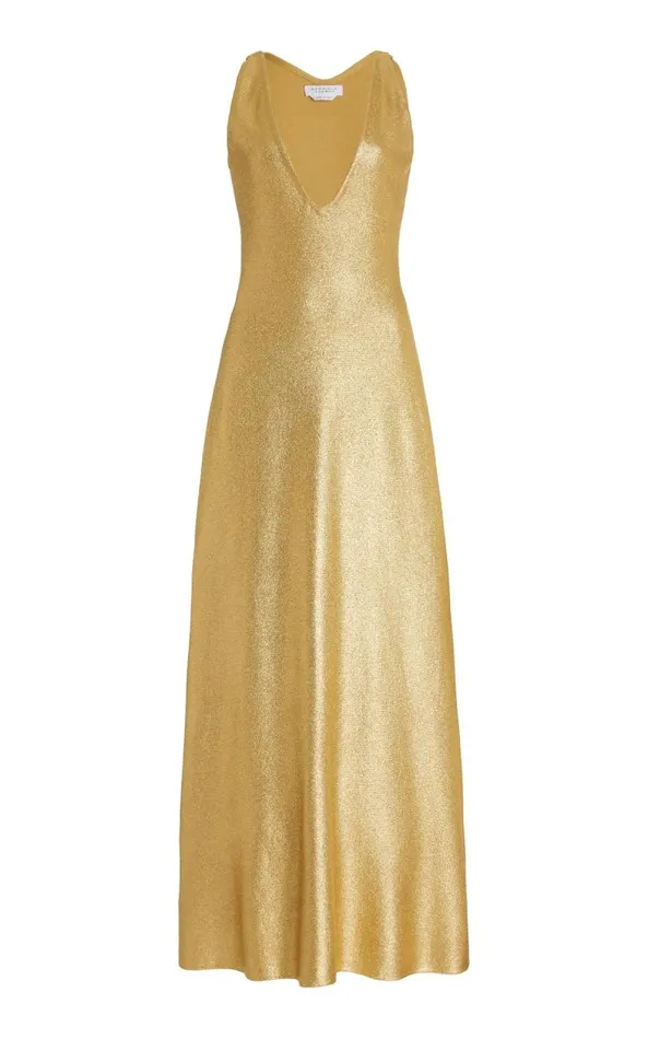 Gabriela Hearst Knitwear Women Melitta Knit Dress In Gold Merino Wool
