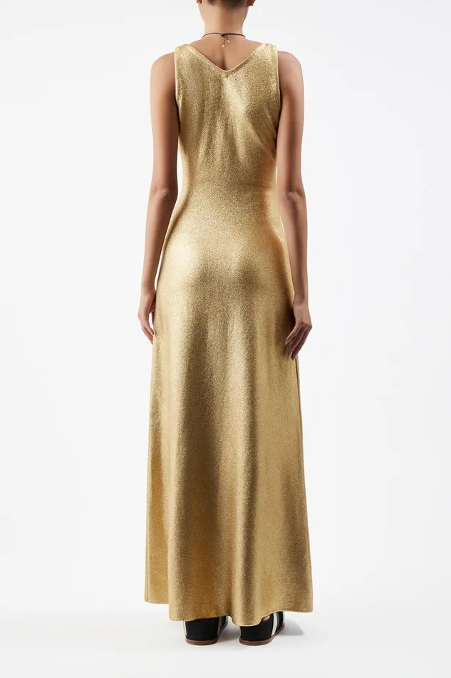 Gabriela Hearst Knitwear Women Melitta Knit Dress In Gold Merino Wool