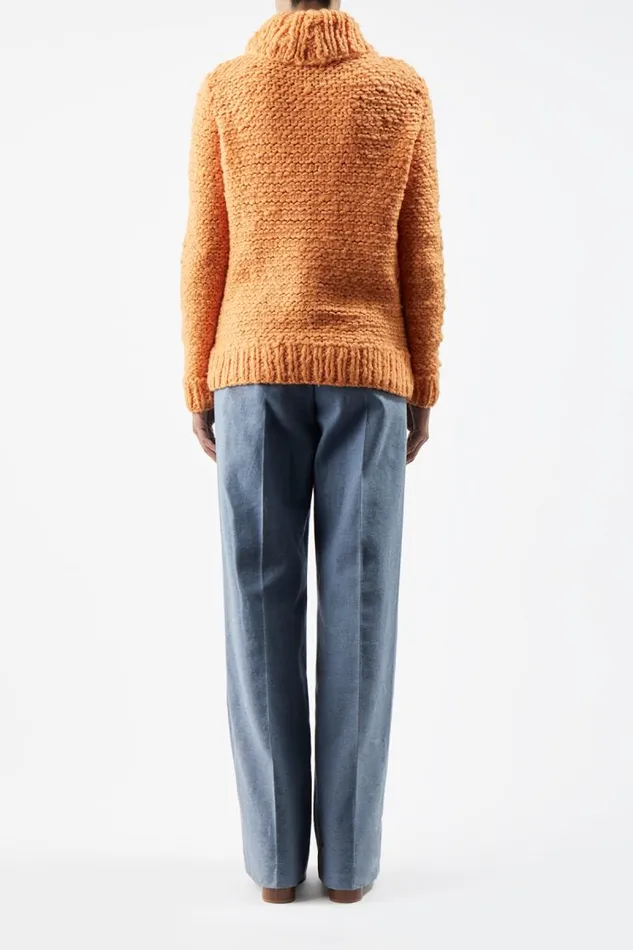 Gabriela Hearst Knitwear Women Moses Knit Cardigan In Fluorescent Orange Welfat Cashmere