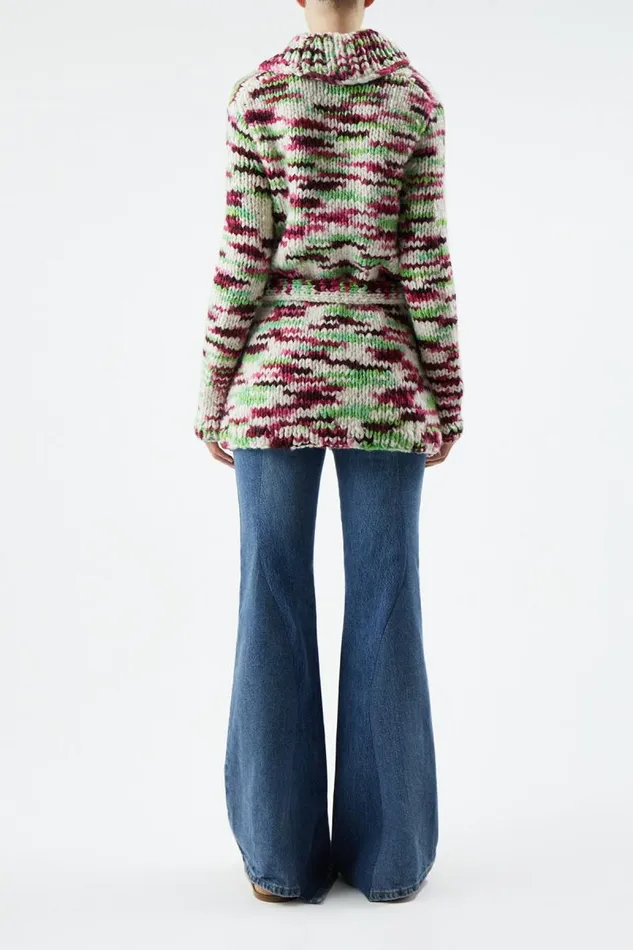Gabriela Hearst Knitwear Women Moses Knit Cardigan In Space Dye Jewel Multi Welfat Cashmere