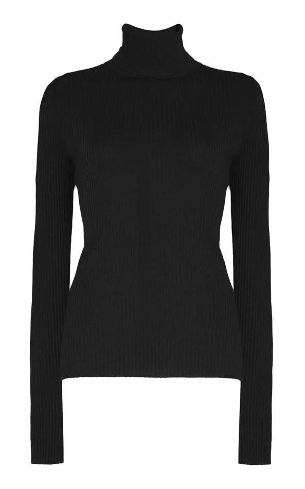 Gabriela Hearst Knitwear Women Peppe Knit Turtleneck In Black Cashmere Silk