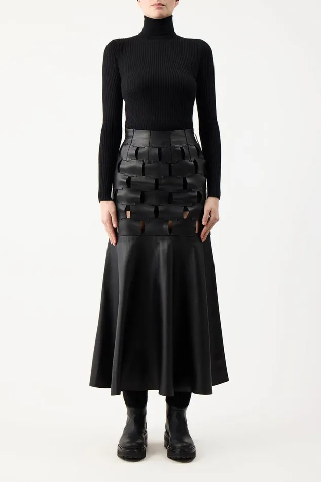 Gabriela Hearst Knitwear Women Peppe Knit Turtleneck In Black Cashmere Silk