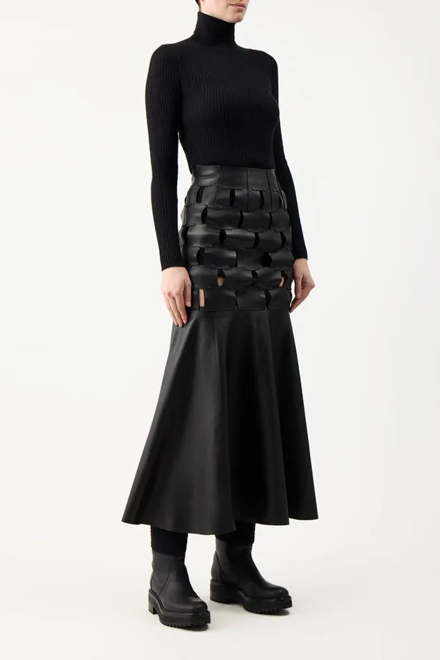 Gabriela Hearst Knitwear Women Peppe Knit Turtleneck In Black Cashmere Silk