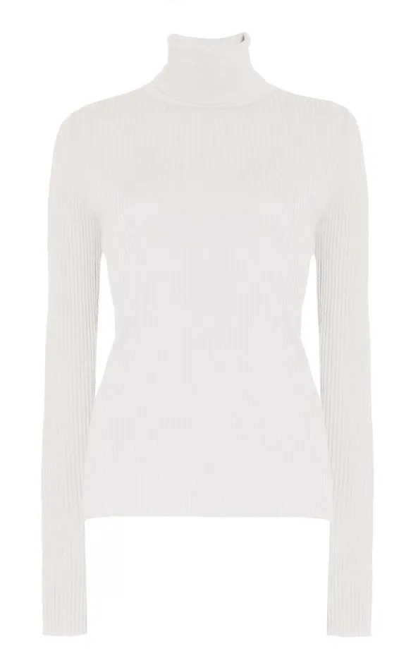 Gabriela Hearst Knitwear Women Peppe Knit Turtleneck In Ivory Cashmere Silk