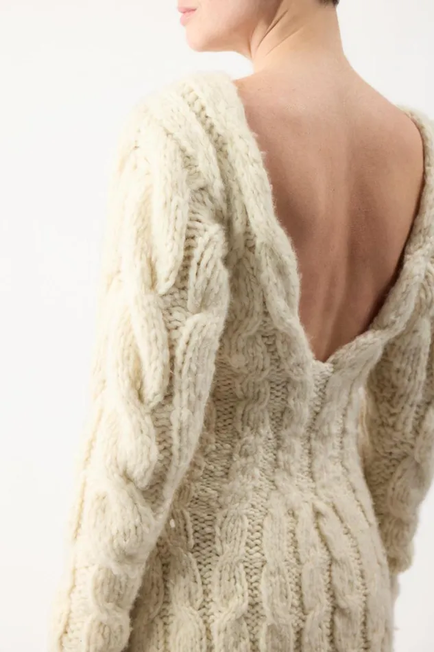 Gabriela Hearst Knitwear Women Poppy Knit Dress In Ivory Welfat Cashmere