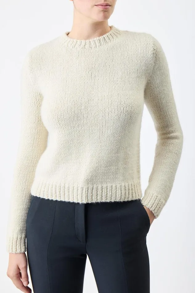 Gabriela Hearst Knitwear Women Rhun Knit Sweater In Ivory Cashmere
