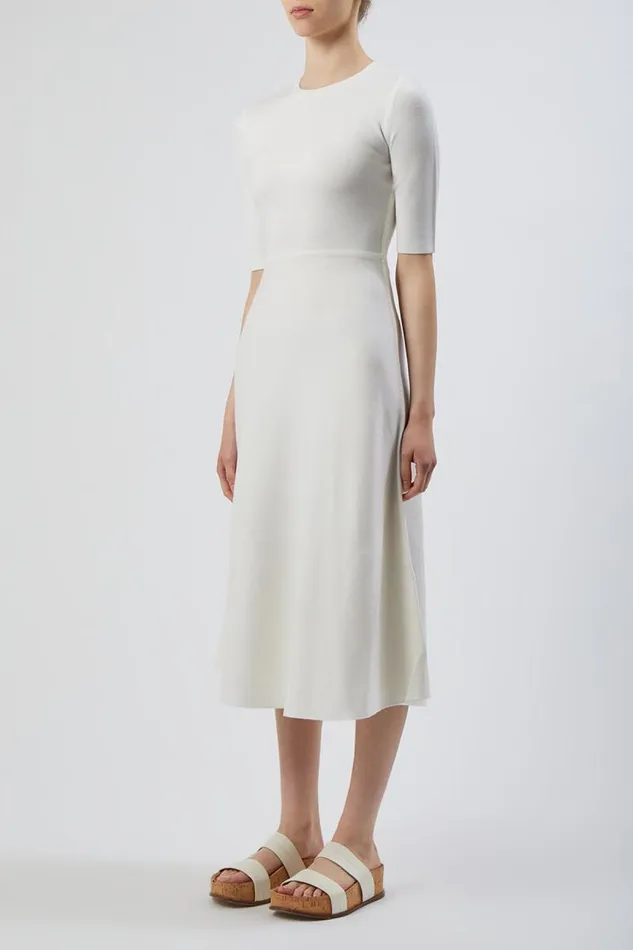 Gabriela Hearst Knitwear Women Seymore Knit Dress In Ivory Merino Wool Cashmere