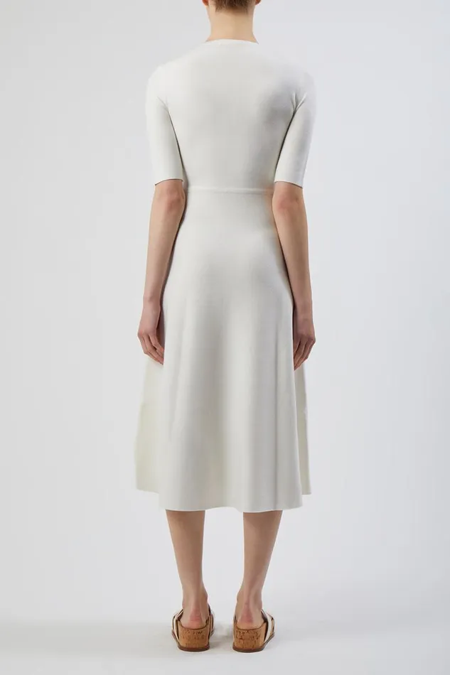 Gabriela Hearst Knitwear Women Seymore Knit Dress In Ivory Merino Wool Cashmere
