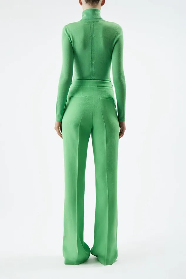 Gabriela Hearst Knitwear Women Steinem Knit Turtleneck In Fluorescent Green Cashmere Silk