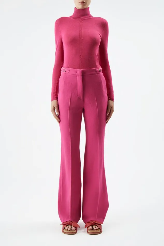 Gabriela Hearst Knitwear Women Steinem Knit Turtleneck In Fuchsia Cashmere Silk