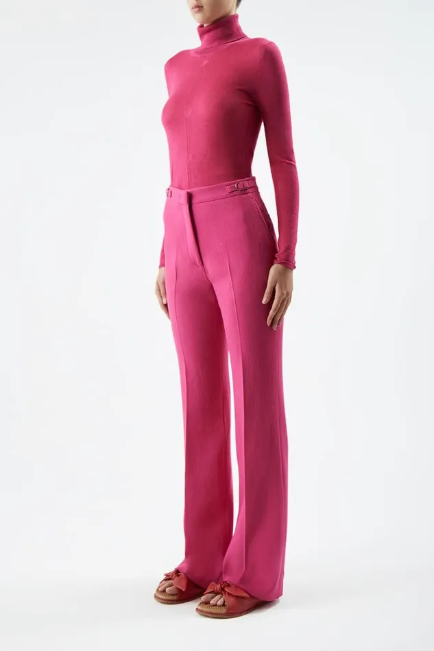 Gabriela Hearst Knitwear Women Steinem Knit Turtleneck In Fuchsia Cashmere Silk