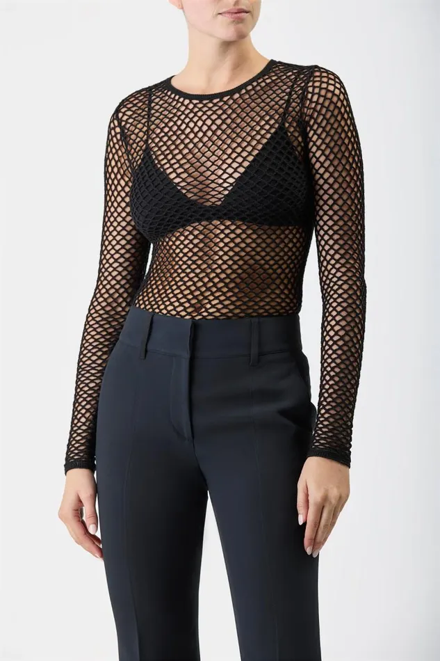 Gabriela Hearst Knitwear Women Troth Knit Top In Black Merino Wool