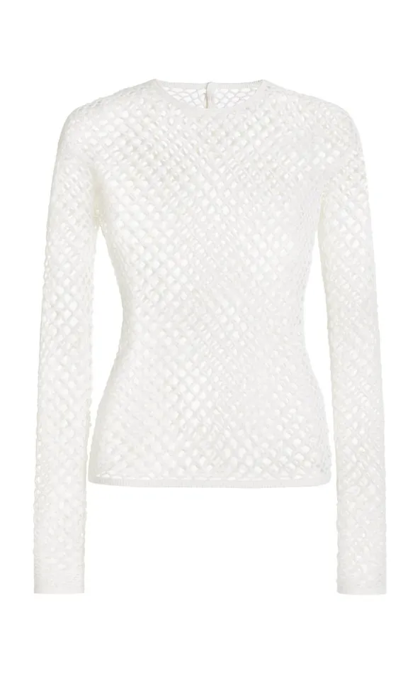 Gabriela Hearst Knitwear Women Troth Knit Top In Ivory Merino Wool