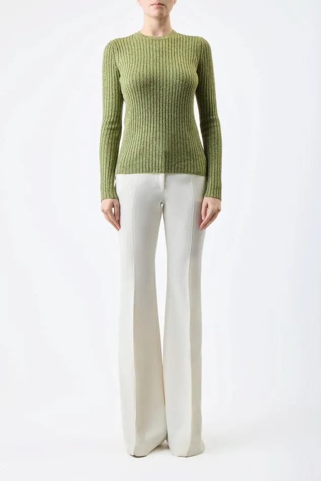 Gabriela Hearst Knitwear Women Willow Knit Sweater In Green Multi Cashmere Silk