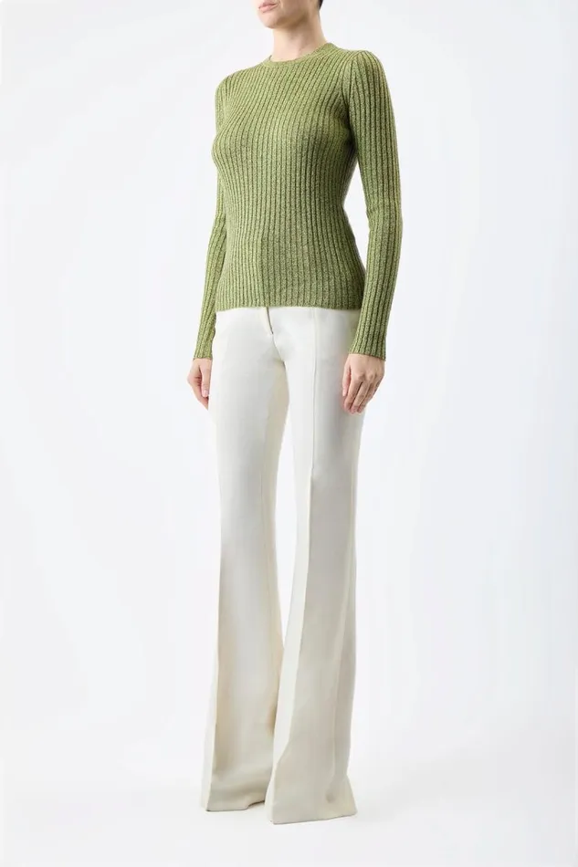 Gabriela Hearst Knitwear Women Willow Knit Sweater In Green Multi Cashmere Silk