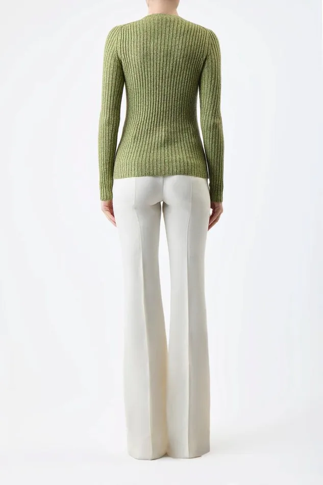 Gabriela Hearst Knitwear Women Willow Knit Sweater In Green Multi Cashmere Silk