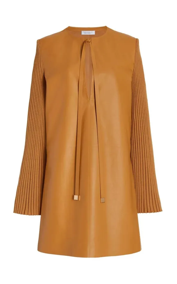 Gabriela Hearst Leathers Women Beko Dress In Cashew Nappa Leather