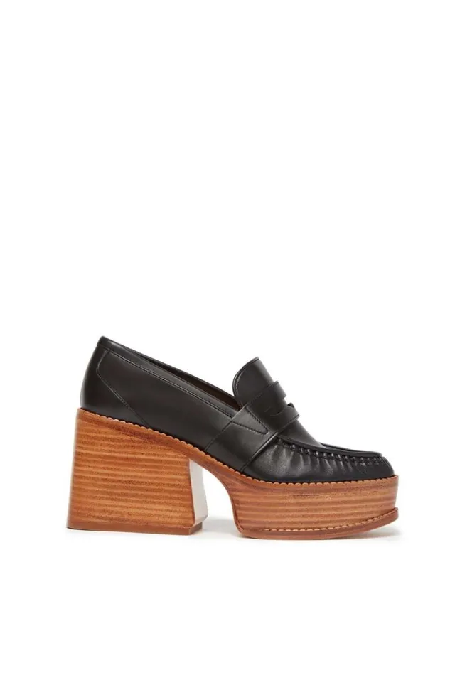 Gabriela Hearst Loafers Women Augusta Platform Loafer In Black Leather