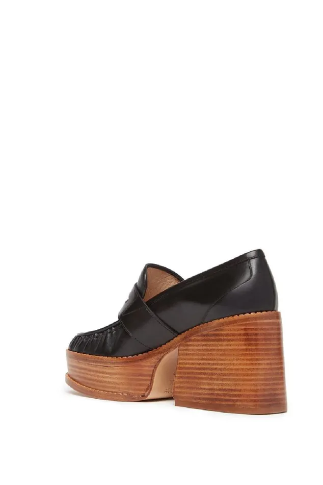 Gabriela Hearst Loafers Women Augusta Platform Loafer In Black Leather