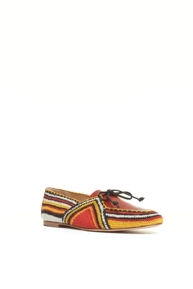 Gabriela Hearst Loafers Women Crochet Hays Shoe In Rust Multi