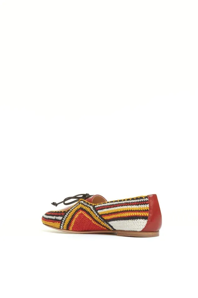 Gabriela Hearst Loafers Women Crochet Hays Shoe In Rust Multi