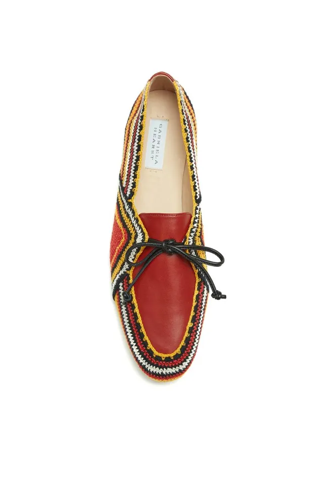 Gabriela Hearst Loafers Women Crochet Hays Shoe In Rust Multi