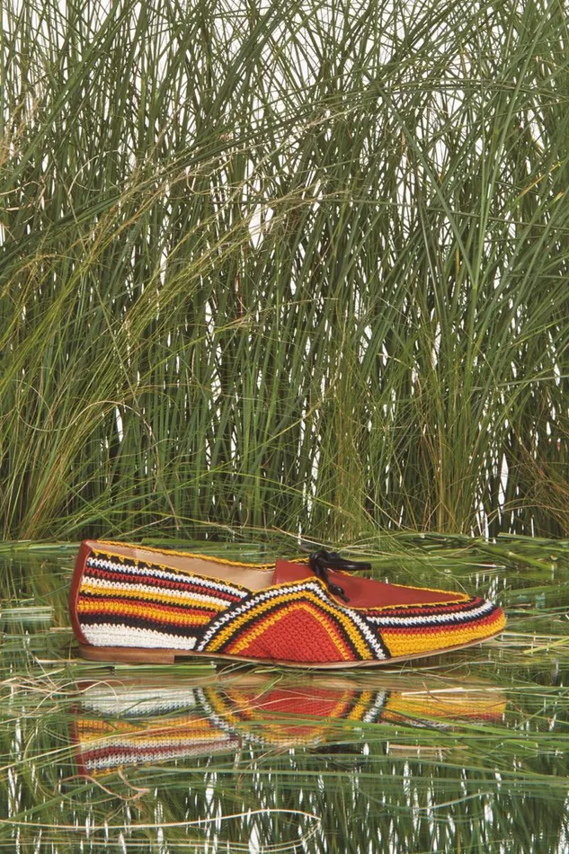 Gabriela Hearst Loafers Women Crochet Hays Shoe In Rust Multi