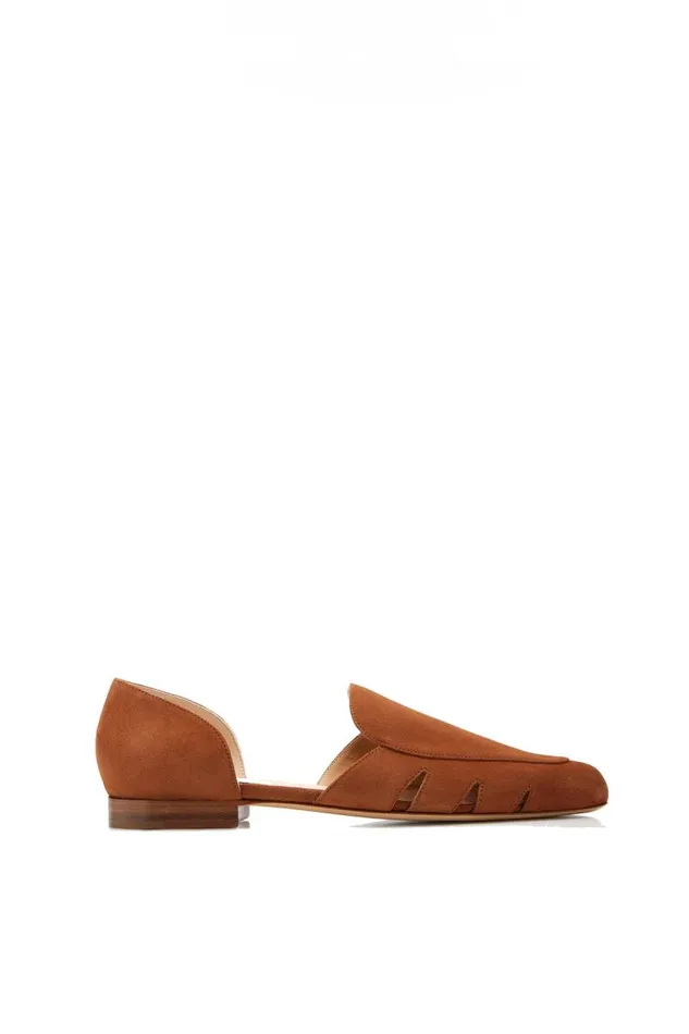 Gabriela Hearst Loafers Women Rory Flat Shoe In Cognac Suede