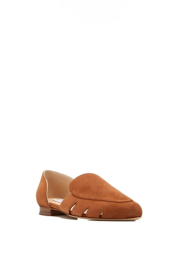 Gabriela Hearst Loafers Women Rory Flat Shoe In Cognac Suede