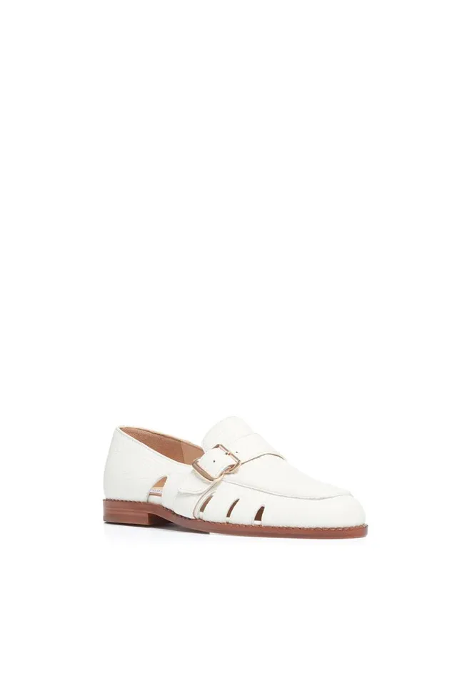Gabriela Hearst Loafers Women Simon Loafer In Cream Leather