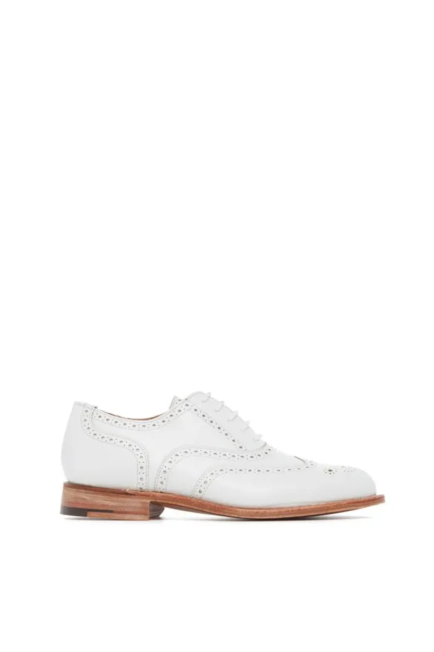 Gabriela Hearst Loafers Women Wincap Oxford Shoe In White Leather