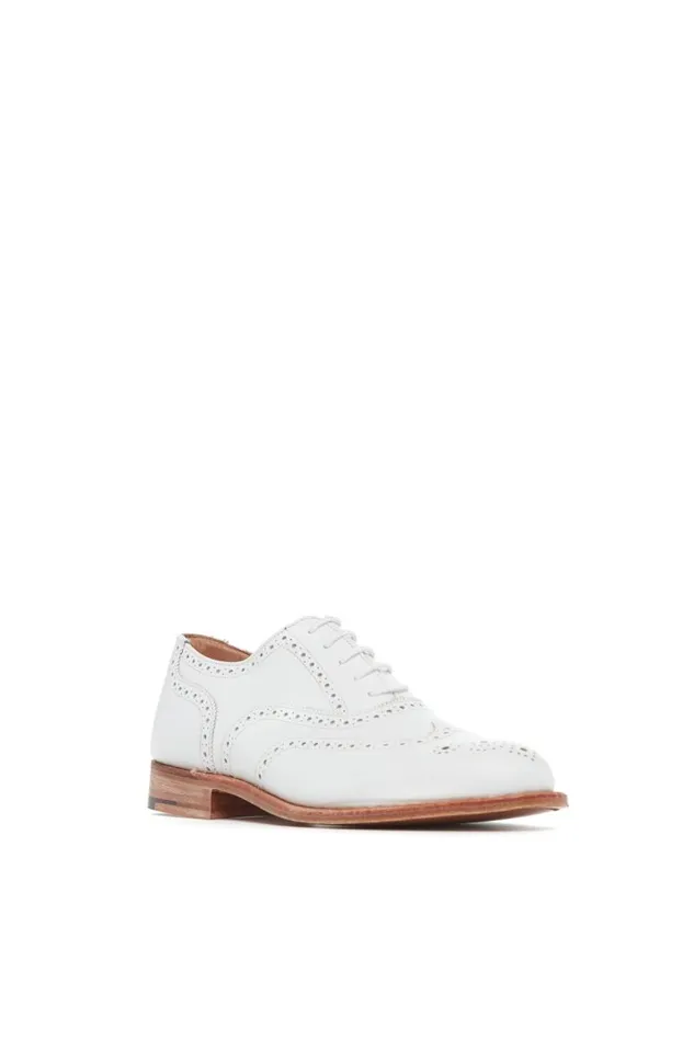 Gabriela Hearst Loafers Women Wincap Oxford Shoe In White Leather
