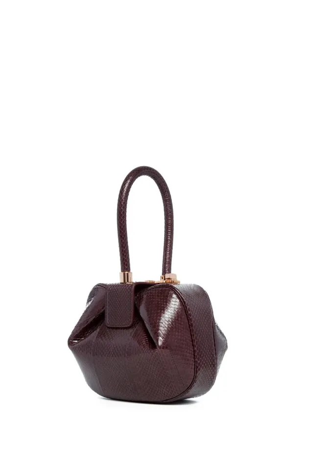 Gabriela Hearst Mini Bags WomenMen Demi Bag In Bordeaux Snakeskin
