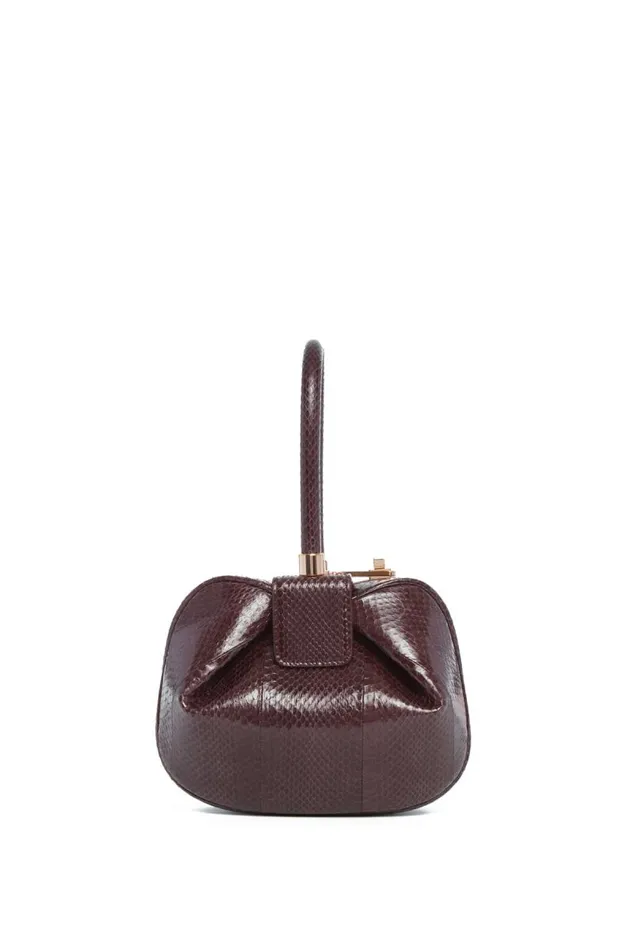 Gabriela Hearst Mini Bags WomenMen Demi Bag In Bordeaux Snakeskin