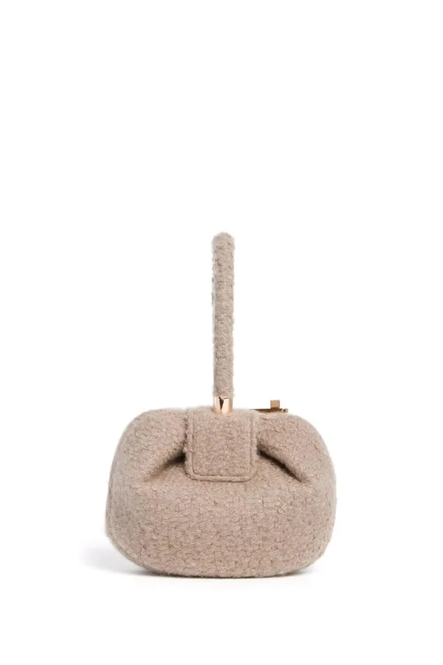 Gabriela Hearst Mini Bags WomenMen Demi Bag In Camel Cashmere Boucle
