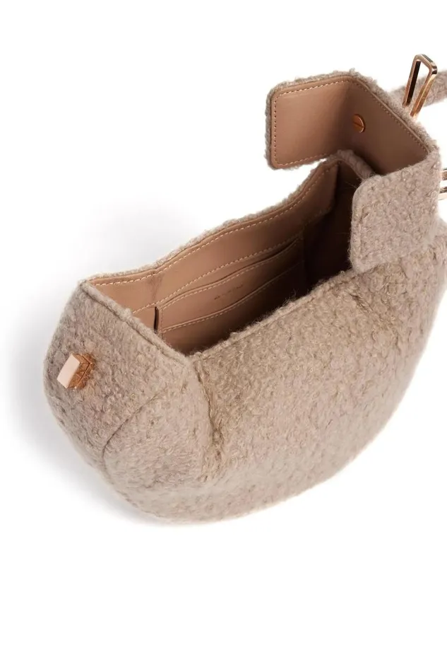 Gabriela Hearst Mini Bags WomenMen Demi Bag In Camel Cashmere Boucle