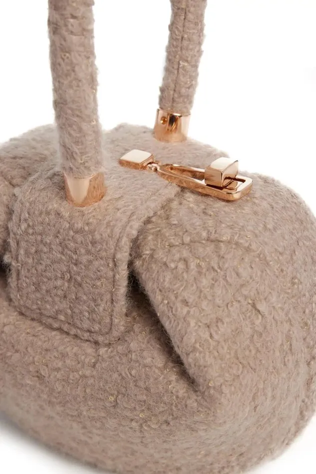 Gabriela Hearst Mini Bags WomenMen Demi Bag In Camel Cashmere Boucle