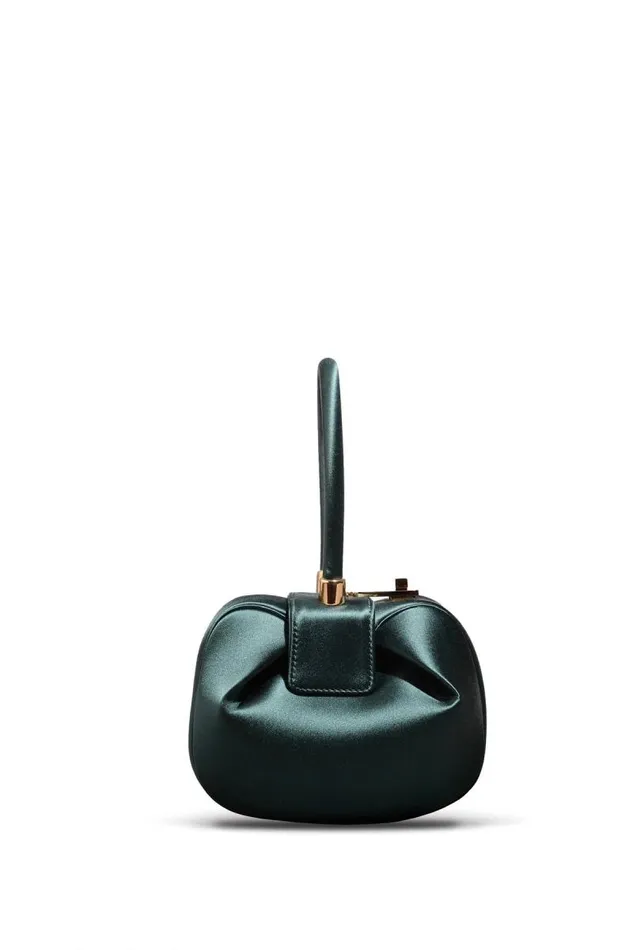 Gabriela Hearst Mini Bags WomenMen Demi Bag In Emerald Satin