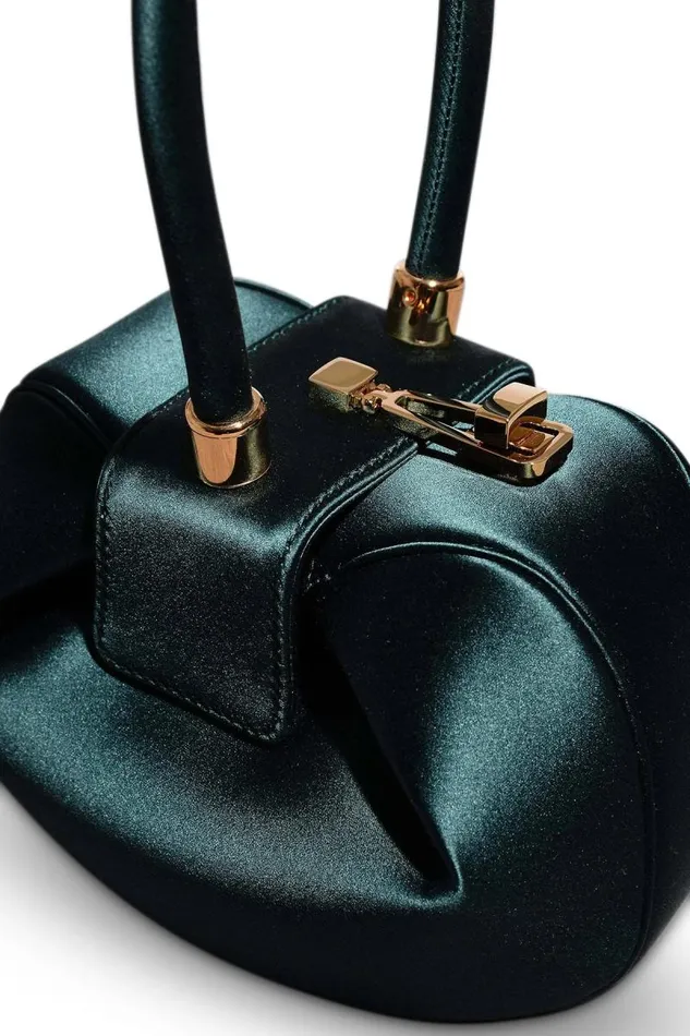 Gabriela Hearst Mini Bags WomenMen Demi Bag In Emerald Satin