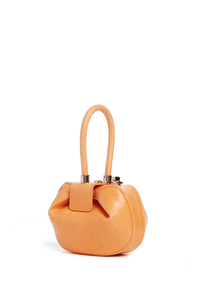 Gabriela Hearst Mini Bags WomenMen Demi Bag In Fluorescent Orange Snakeskin