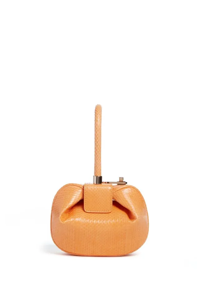 Gabriela Hearst Mini Bags WomenMen Demi Bag In Fluorescent Orange Snakeskin