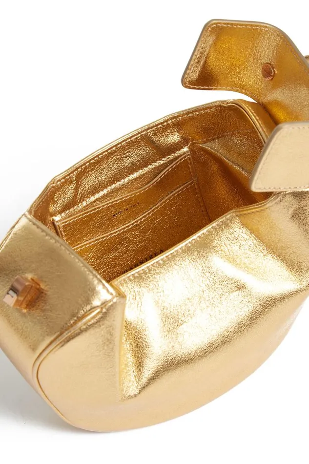 Gabriela Hearst Mini Bags WomenMen Demi Bag In Gold Metallic Nappa Leather