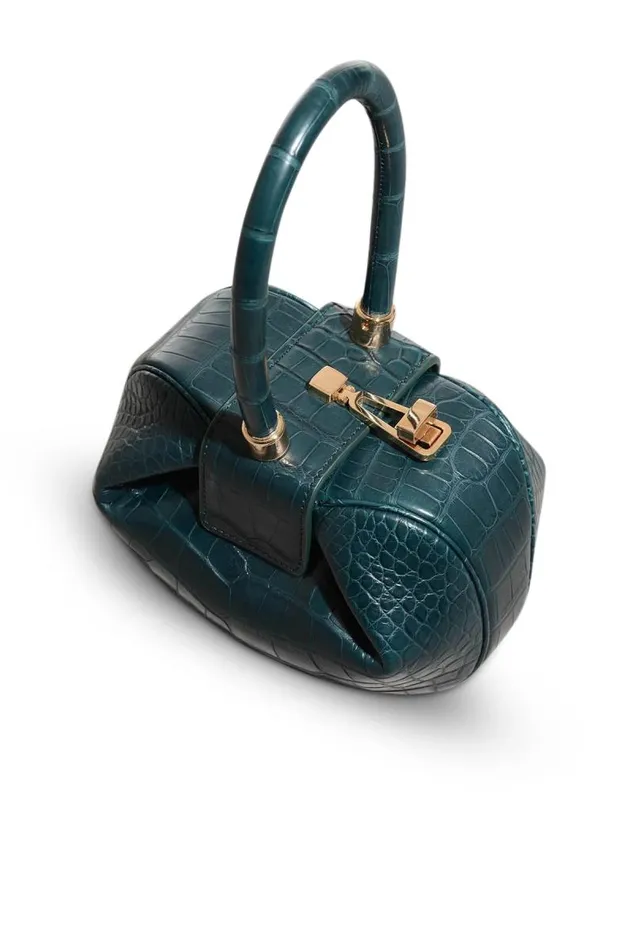 Gabriela Hearst Mini Bags WomenMen Demi Bag In Green Crocodile Leather